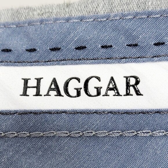 Haggar Dress pants Mens Straight Fit Premium No Iron Size 40x30 Htr Grey - Picture 4 of 14